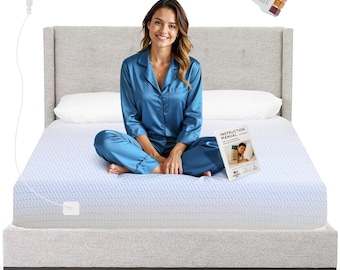 Organic Cotton Grounding Bed Sheet, Silver Fiber, Earthing, Wellness Gift