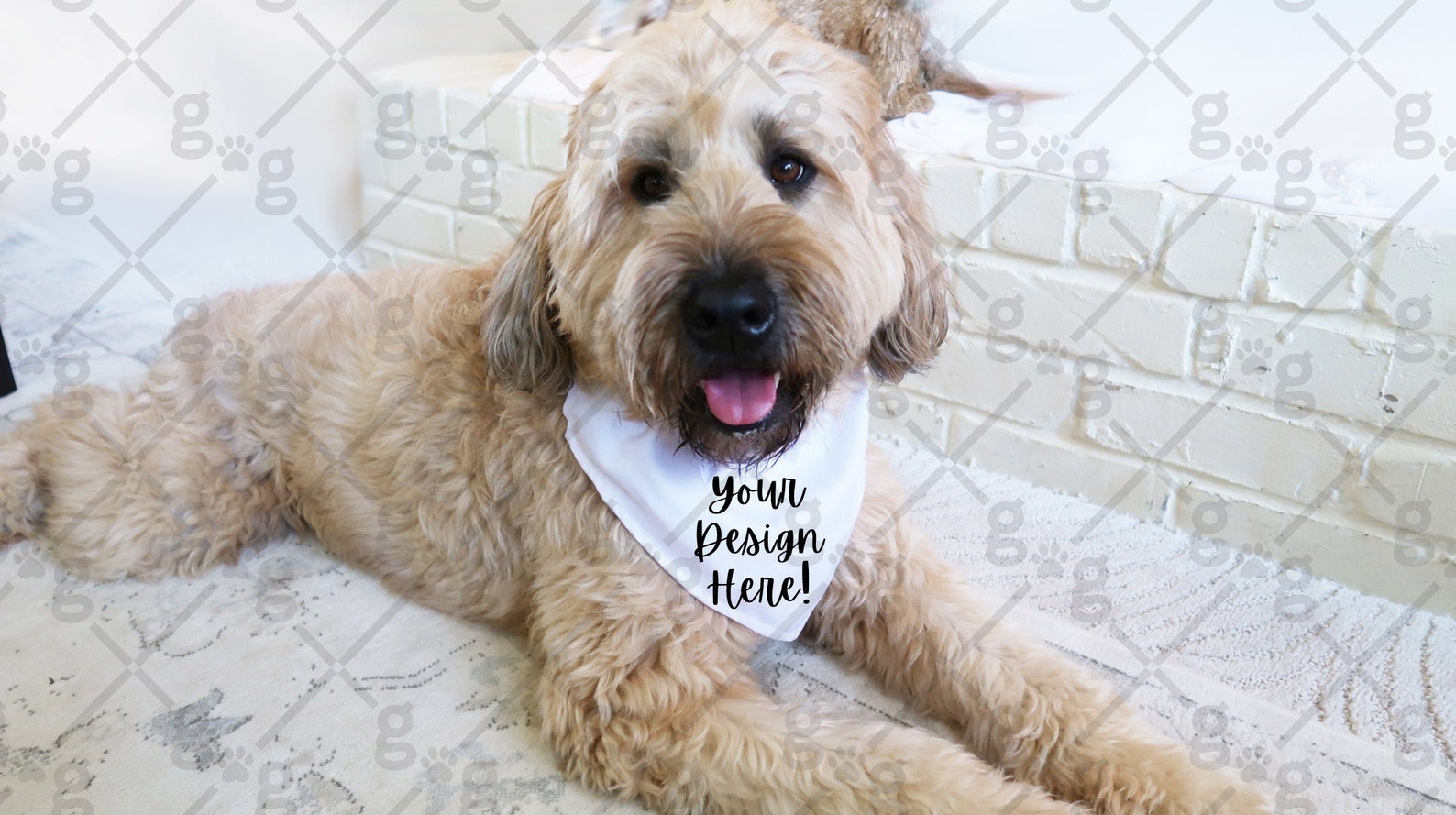 PSD JPG Mockup Dog Bandana Pet Bandana Mockup Dye | Etsy