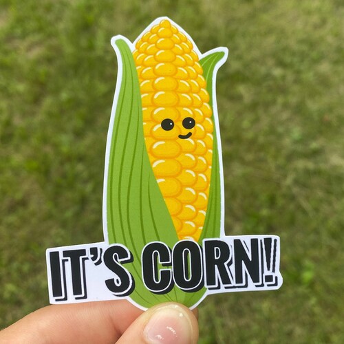 Its Corn It Has the Juice Sticker Set Funny Tiktok Meme Etsy