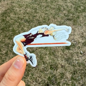 High Jump Sticker / Track and Field Art