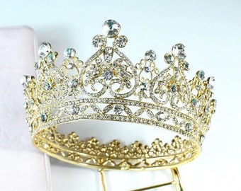 Heread Adult Queen Tiaras And Crowns Gold Opal Cr Diademas Heread Adult Queen Tiaras And Crowns Gold Opal Cr Diademas