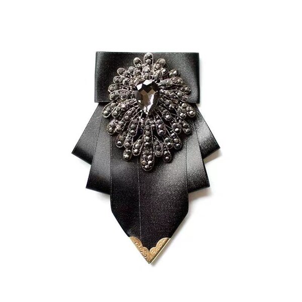 mens rhinestone bow tie