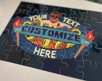 Survivor 43 Themed Puzzle - CUSTOMIZABLE - Survivor Jigsaw - Survivor Challenge - Survivor Party Game