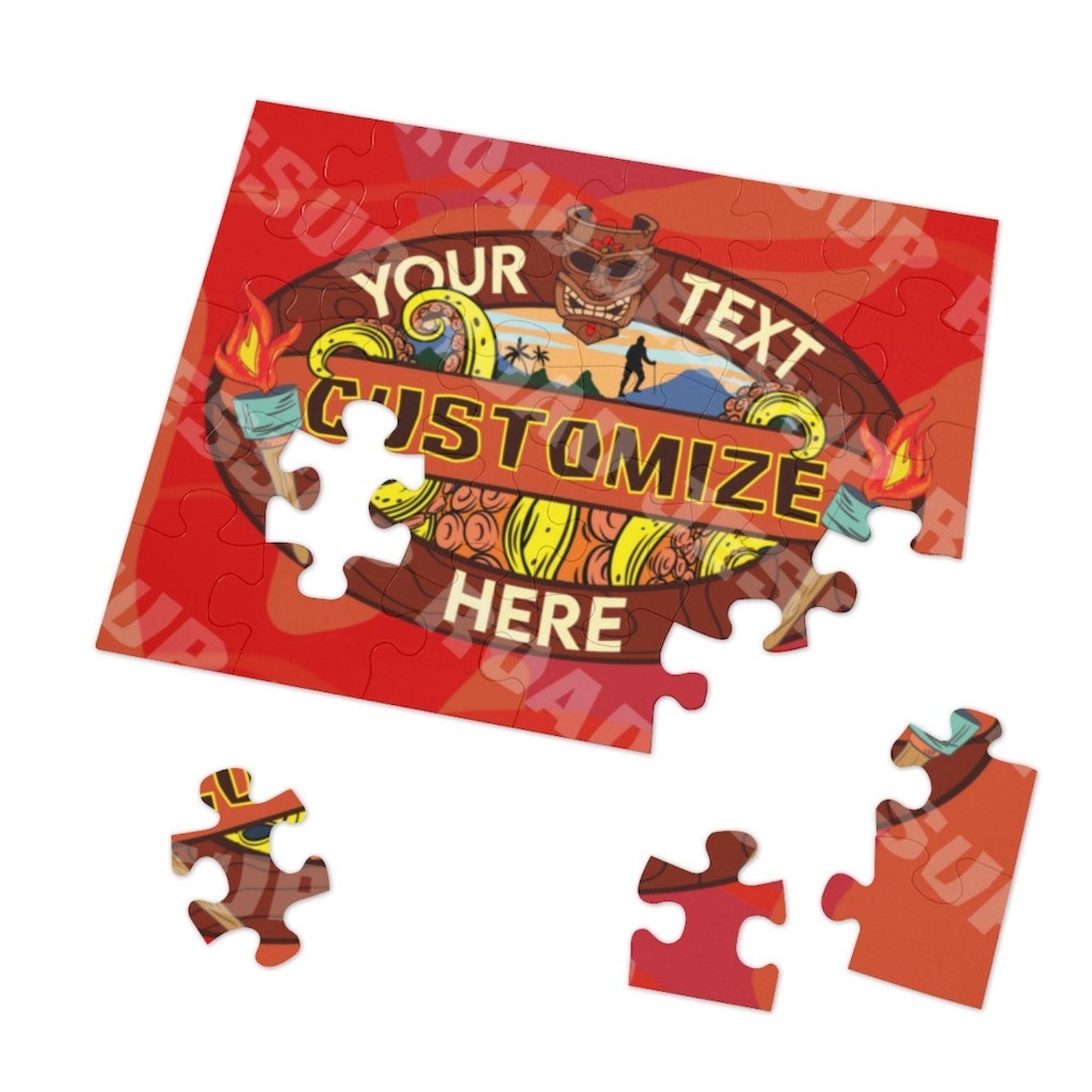 Survivor 43 Themed Puzzle CUSTOMIZABLE Survivor Jigsaw Etsy