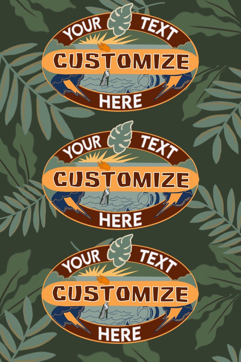 Survivor Themed Neck Gaiter CUSTOM Personalized Neck Gaiter Etsy