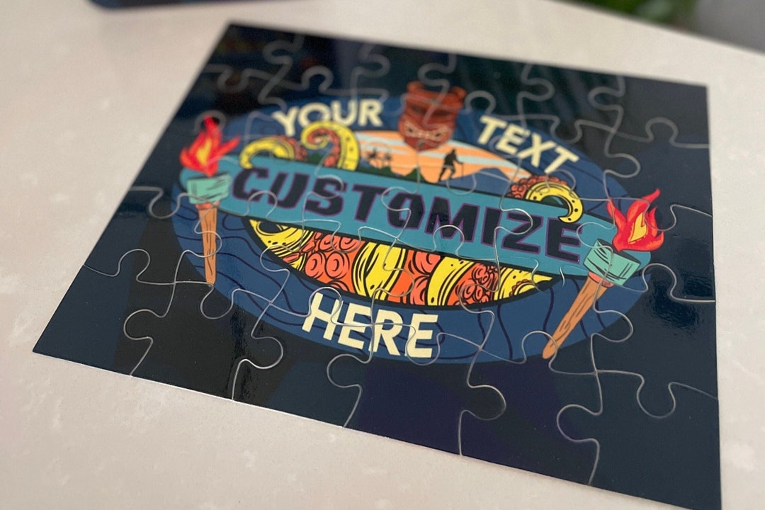 Survivor 43 Themed Puzzle CUSTOMIZABLE Survivor Jigsaw Survivor Challenge Survivor Party Game Etsy