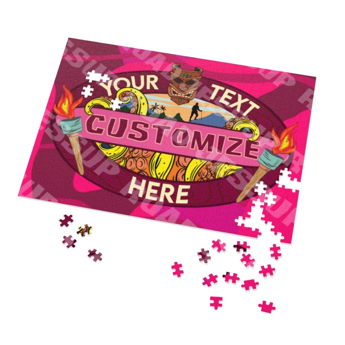 Survivor 43 Themed Puzzle CUSTOMIZABLE Survivor Jigsaw Etsy