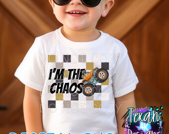 im the chaos neutral checkered truck - DIGITAL PNG
