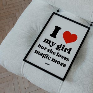 DFCW inspired by SOSA UK | Rave Edm House Disco Music Print | Y2K Love Heart - Bedroom Kitchen Living Room Wall Art Typography Minimalist