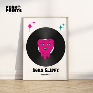 Born Slippy inspired by Underworld Techno Disco House Music Lover Art | Valentines Day Gift for Him Her | Unframed Poster Print Various Size