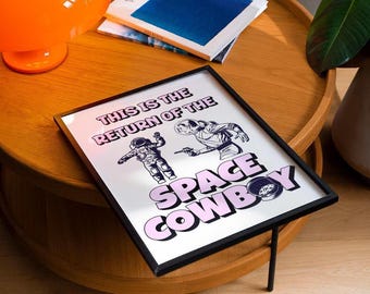Return of the Space Cowboy inspired by Jamiroquai | Music Lover Gift 90s Ibiza House Classics | Retro Wall Art | Various Sizes A4-A0