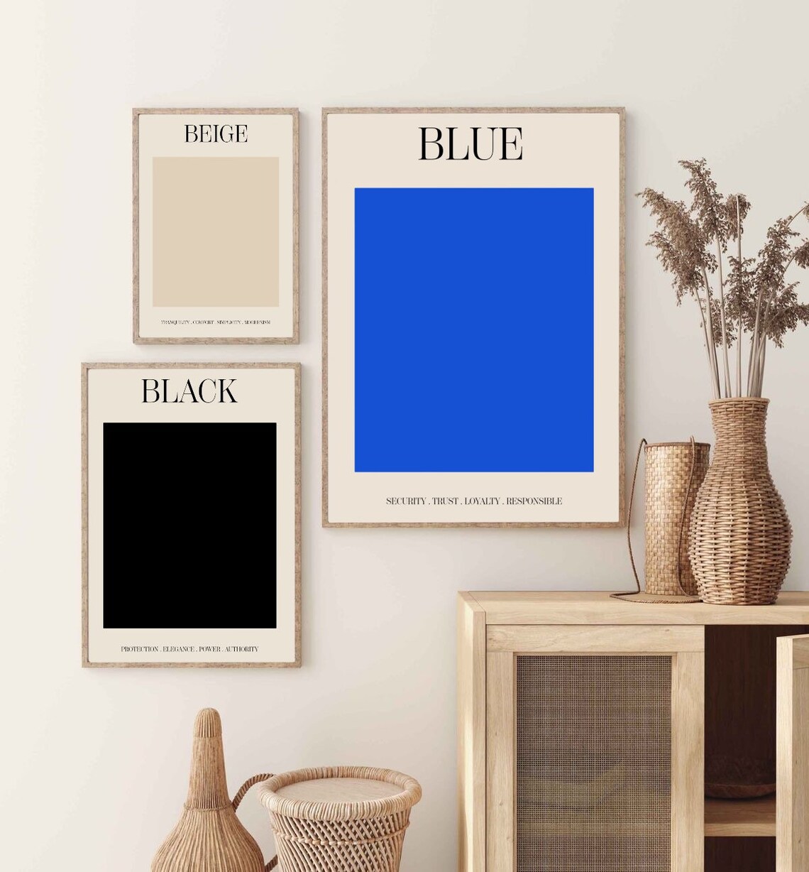 Blue Color Meanings Art Print Digital Download Printable Poster Etsy