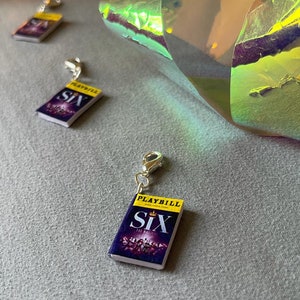 Miniature Playbills Custom Broadway Musicals Tiny Adorable Covers Charms Keychains Jewelry image 3