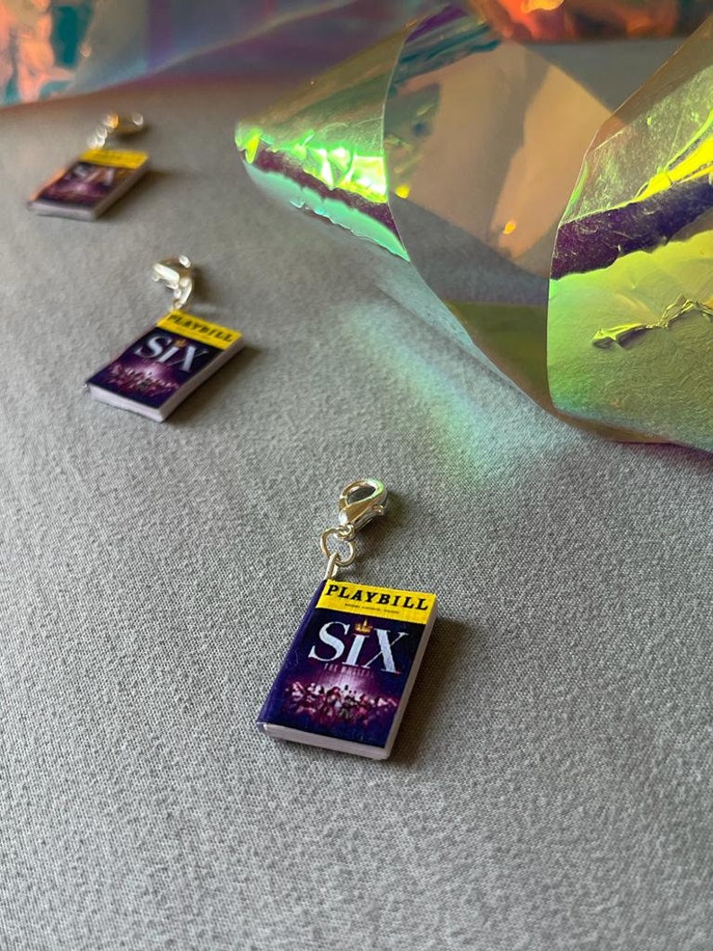 Miniature Playbills Custom Broadway Musicals Tiny Adorable Covers Charms Keychains Jewelry image 3