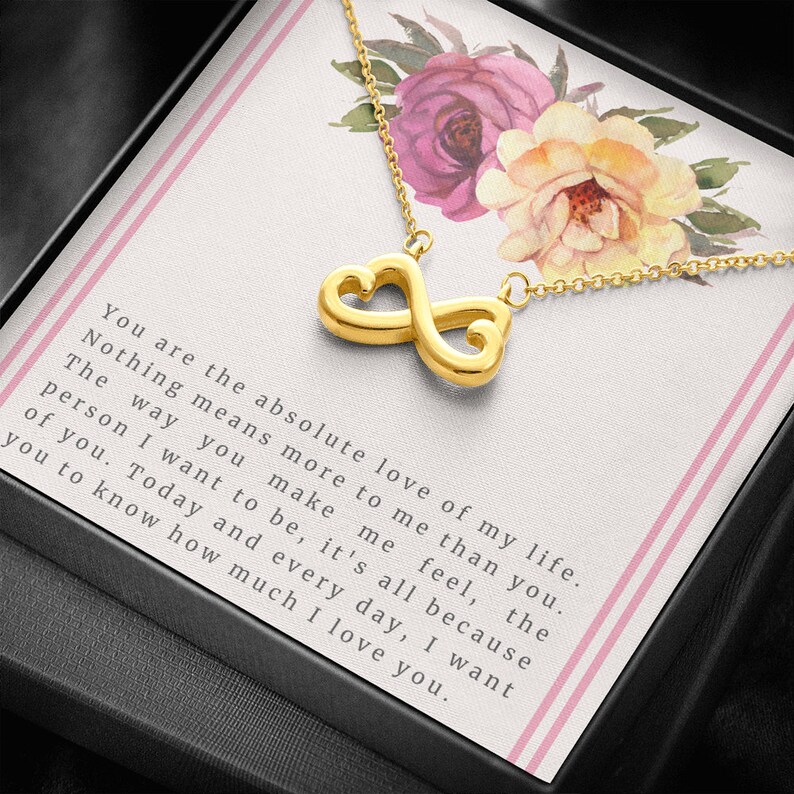 Infinity Hearts Necklace To My Love You are the love of my life