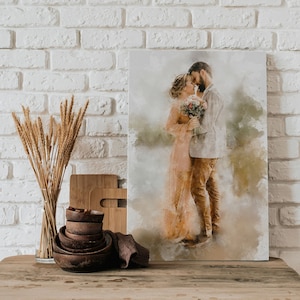 Handmade Photo Gifts Personalized, Custom Portrait, Anniversary Gift, Wedding Gift Couples, Birthday Gift For Her, Girlfriend Gift Christmas