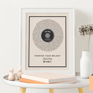Details about   Wedding vintage song lyrics personalised print Any Song Valentines Anniversary 