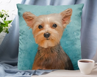 Custom Pet Pillow, Pet Memorial Gift, Personalized Dog Pillow Case, Dog Memorial, Pet Loss Gift, Dog Lovers Gift For Her, Father's Day Gift