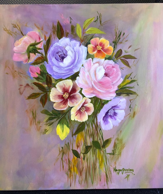 Acrylic flowers discount