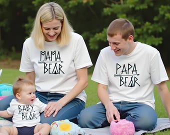 Bijpassende familieset beer voor mama, papa en baby