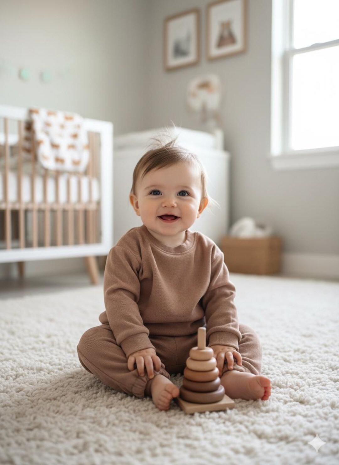 Chocolate Brown Baby Matching Set | Baby Shower Gift | Top and Pants - Etsy