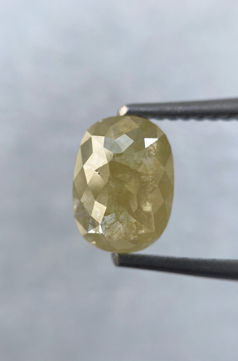 2.16 Carat Weight Natural Loose Diamond salt and pepper Diamond Oval shape Diamond Pair for Diamond Earring or Diamond ring 8.25X 6.14 MM