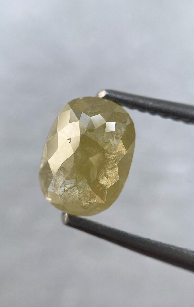 2.16 Carat Weight Natural Loose Diamond salt and pepper Diamond Oval shape Diamond Pair for Diamond Earring or Diamond ring 8.25X 6.14 MM