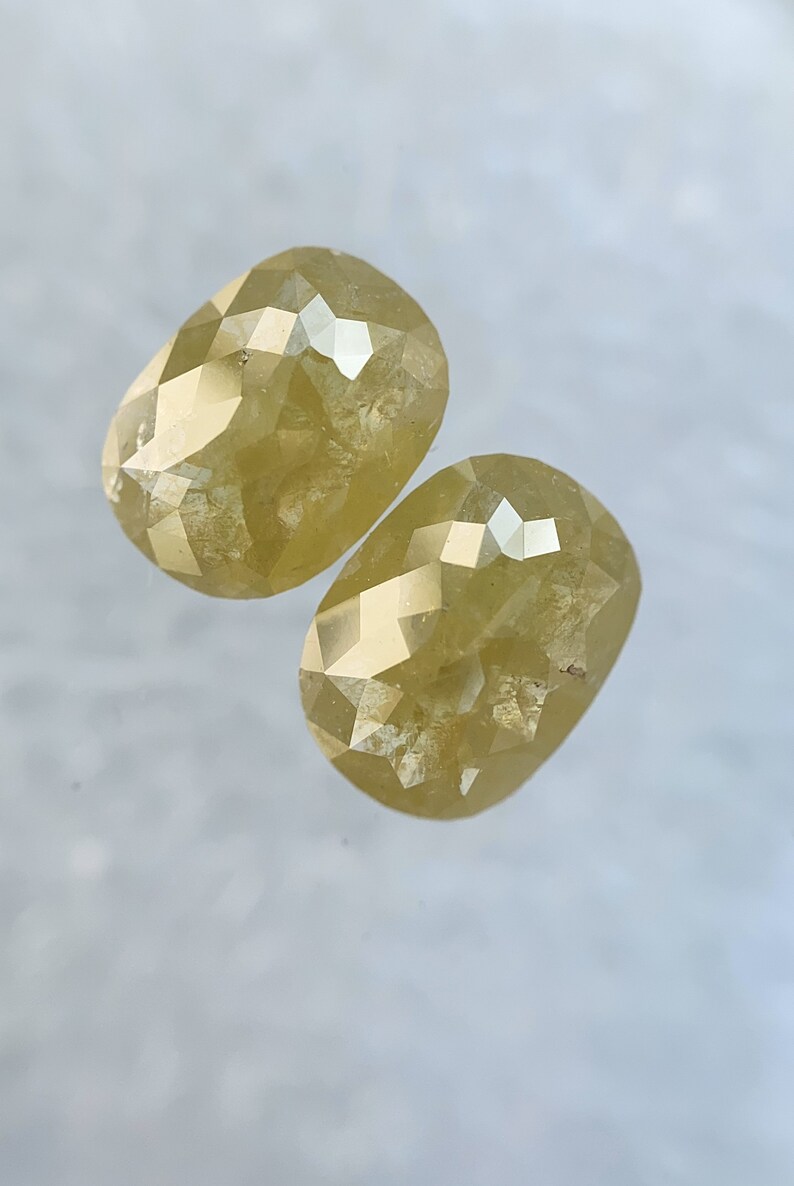2.16 Carat Weight Natural Loose Diamond salt and pepper Diamond Oval shape Diamond Pair for Diamond Earring or Diamond ring 8.25X 6.14 MM