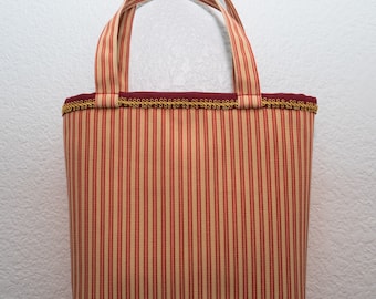 Red and Gold Tote Bag