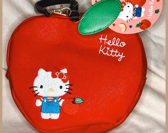 Hello Kitty - Sac/pochette en forme de pomme découpée à l'emporte-pièce