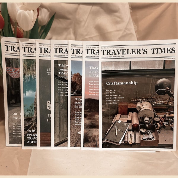 Traveler’s Factory Officla Mail Newsletter Vol. 12-18 (mix of English & Japanese)