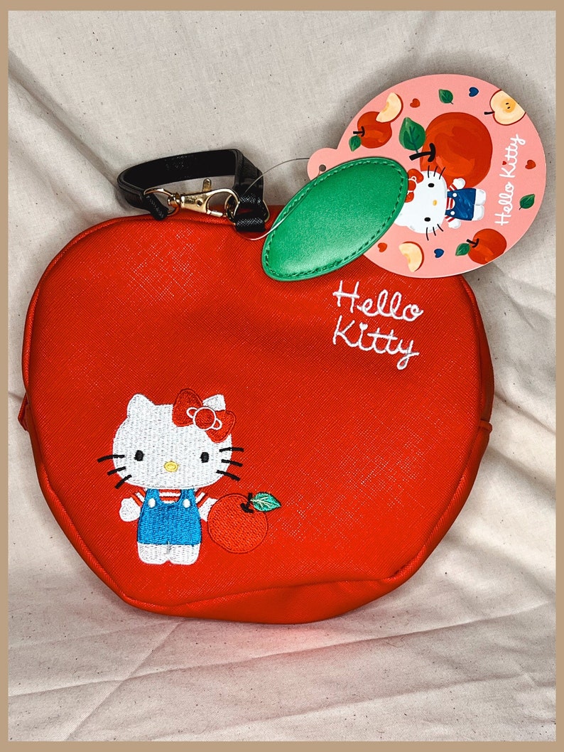 Hello Kitty Apple Die Cut Wristlet Bag/Pouch image 1