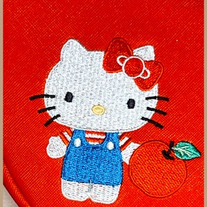 Hello Kitty Apple Die Cut Wristlet Bag/Pouch image 3