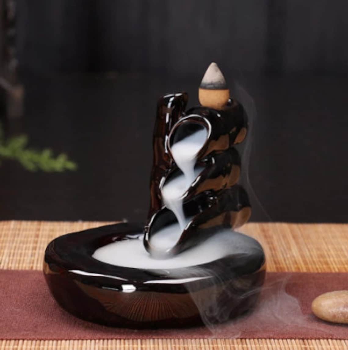 Waterfall Incense Burner Etsy