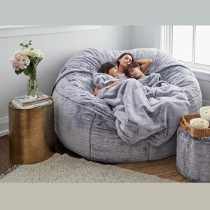 Amazon.com: Sofa Sack - Plush Bean Bag with Super Soft Microsuede Cover -  XL Memory Foam Stuffed Lounger Chairs for Kids, Adults, Couples - Jumbo  Furniture - Charcoal 7.5' : Everything Else