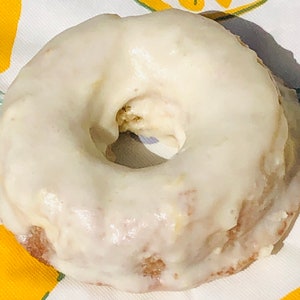 Gourmet Guilt-Free keto, diabetic friendly, paleo, and gluten free Lemon Cake Donuts