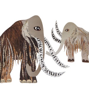 Mammoth Ice Age Pattern Print Backpack main image 0