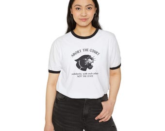 Abort the Court - Unisex Cotton Ringer T-Shirt