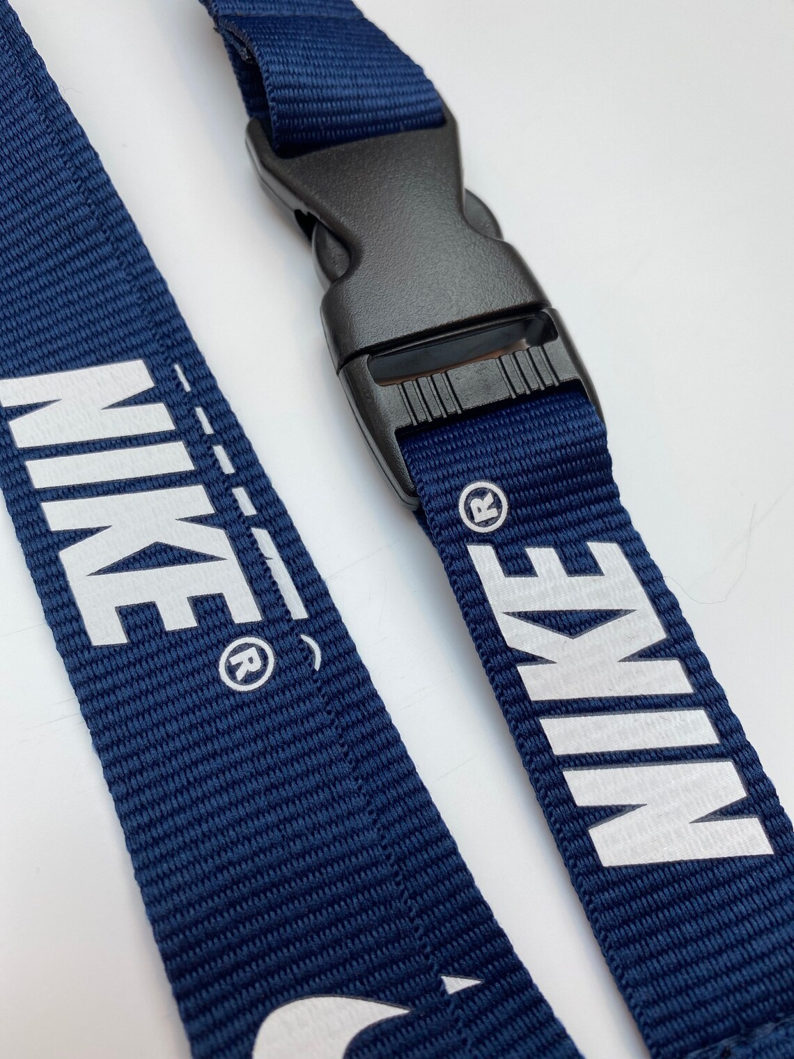 Nike Navy Blue Lanyard Detachable Keychain Badge ID Holder - Etsy