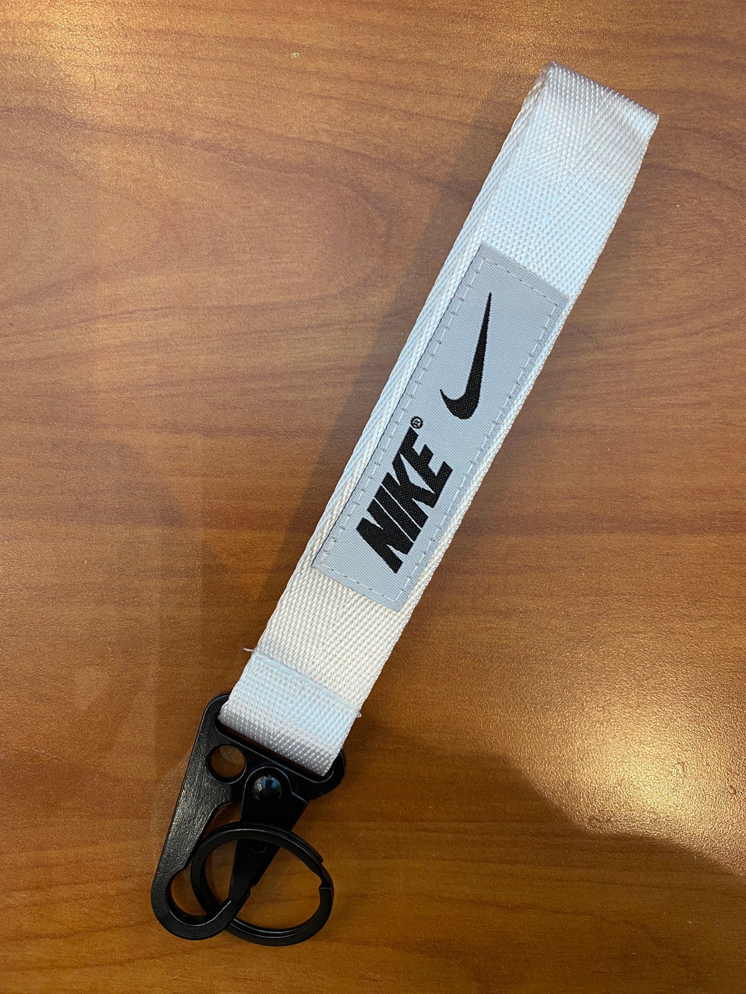 Nike White Wristlet Short Lanyard Keychain Key Chain - Etsy