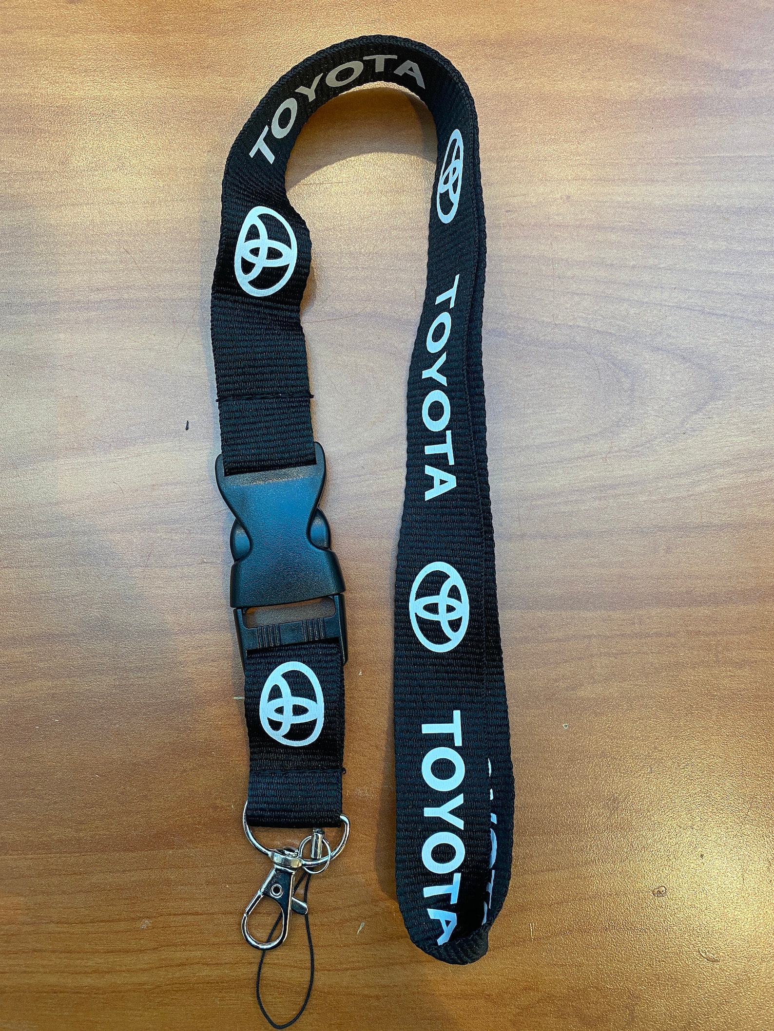 Toyota Black Lanyard Detachable Keychain Badge ID Holder Etsy
