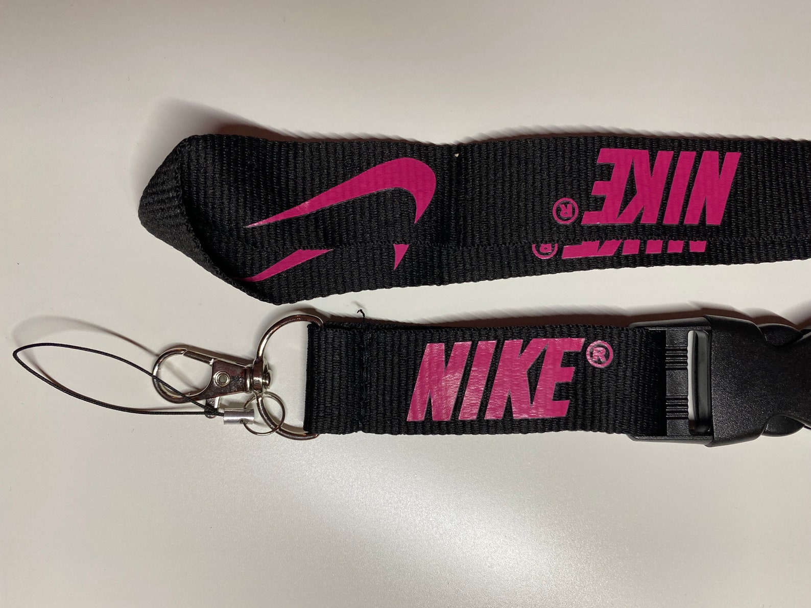 nike keychain pink