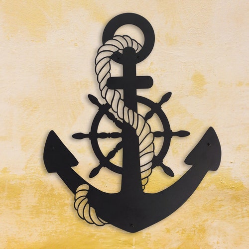 Anchor Metal Sign Outdoor Metal Art Housewarming Gift Best Etsy