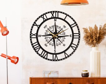 Wall Clock  Original Art Clock Small Glass Wall Hanging Mini Clock Home Decor Unique Gift Modern Clock Home Wall Clock