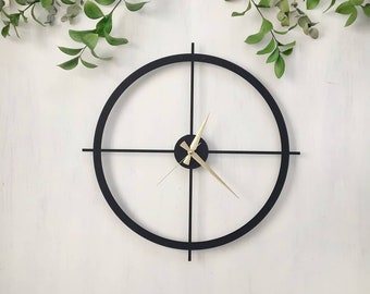 R/étro Horloge Murale Cr/éative Mute Horloge /À Quartz Art Horloge Vivante D/écoration Chambre TZXSHO