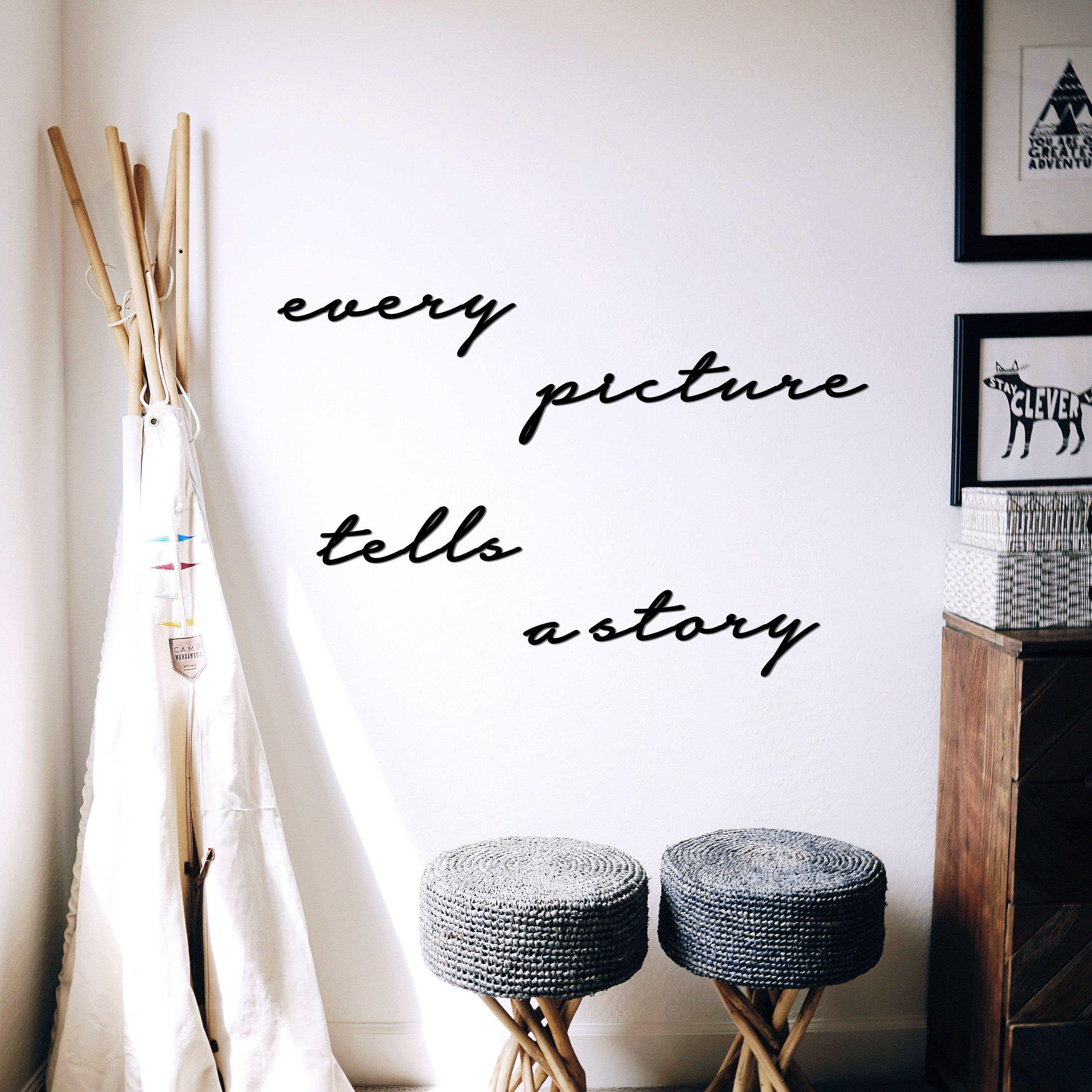 Every Picture Tells a Story Metal Wall Art Living Room Wall Etsy UK