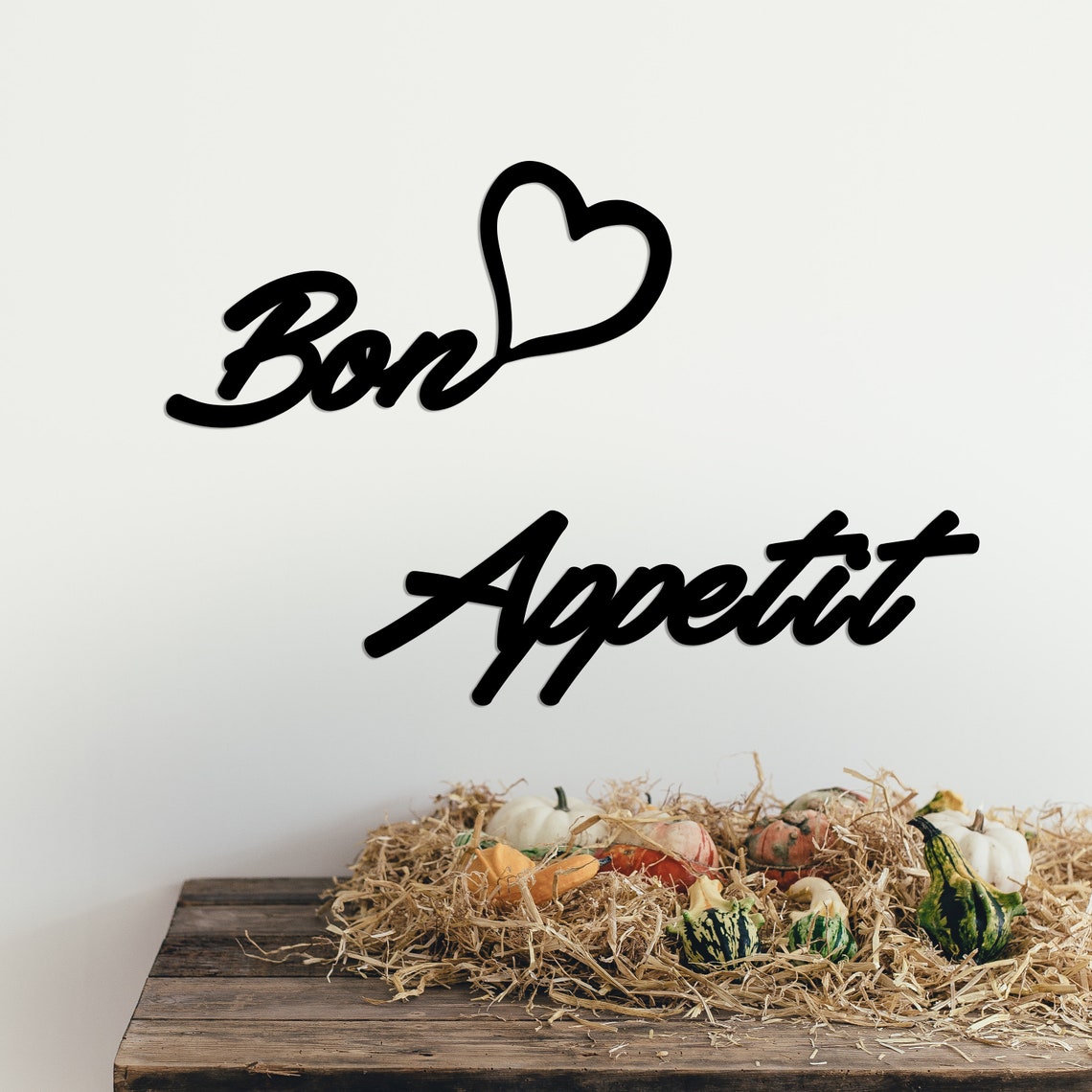 Bon Appetit Metal Wall Art Metal Kitchen Wall Decor Wall Etsy