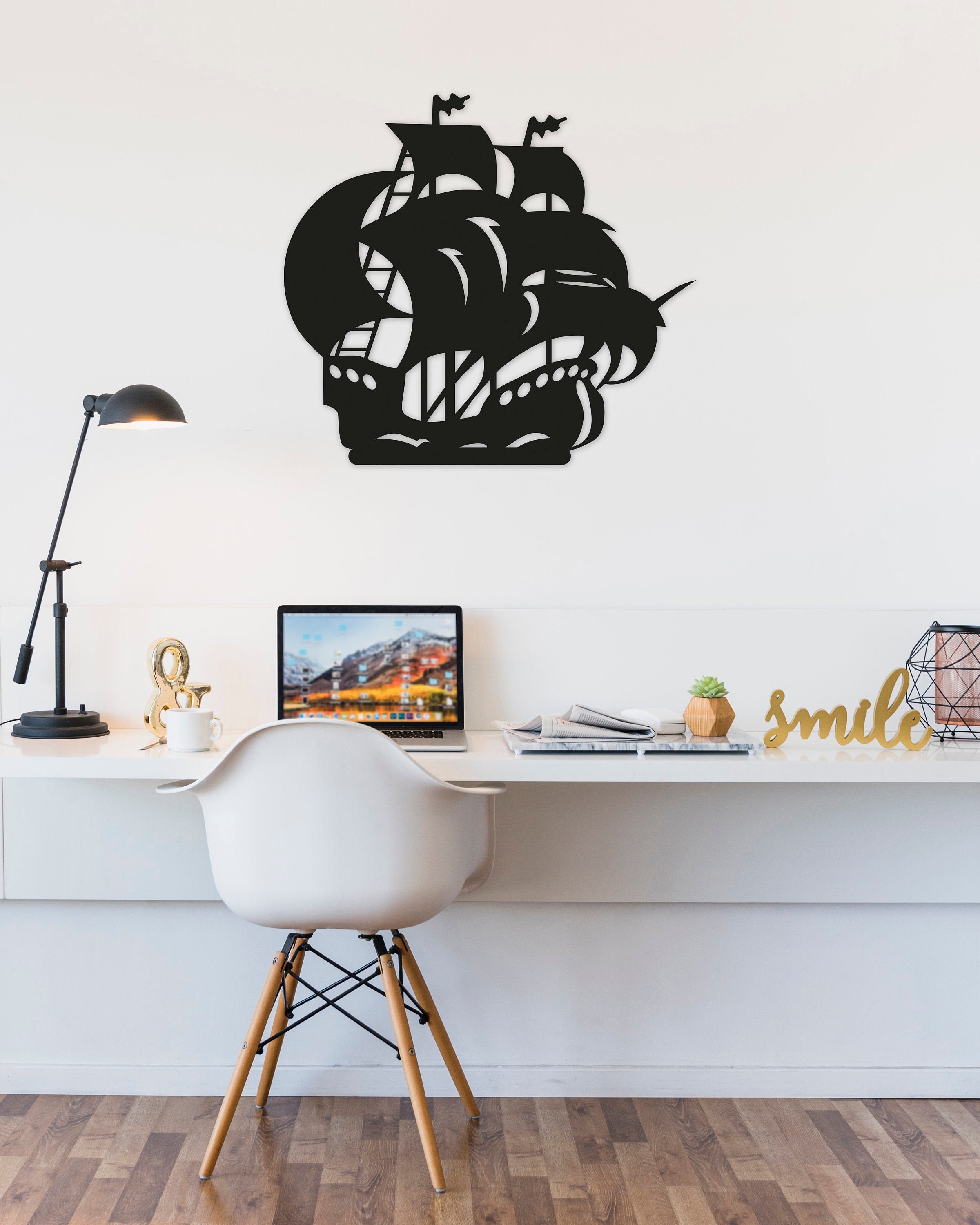 Ship Metal Wall Art Ship Metal Wall Decor Yacht Decor Etsy