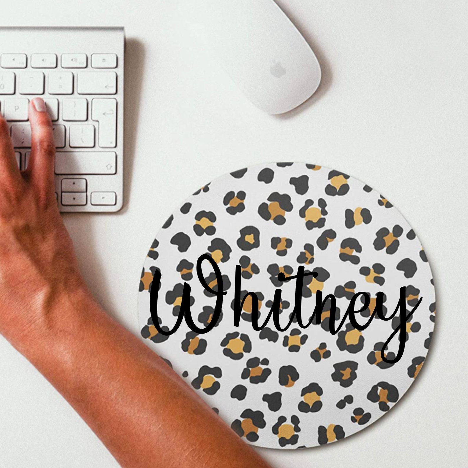Leopard Print Mousepad Full Color Customizable Mouse Pad | Etsy