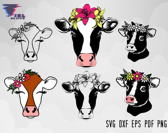 Download Cow Face Svg Free Etsy